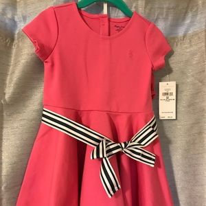 Ralph Lauren 24M NET Gorgeous Pink Dress w Bloomer